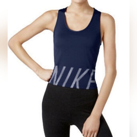 Nike Dri-fit Cropped Racerback Tank Size Small - Picture 2 of 5